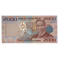 Cédula 2000 Leones - Serra Leoa - 2010