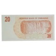 Cédula 20 Dollars - Zimbabwe - 2007