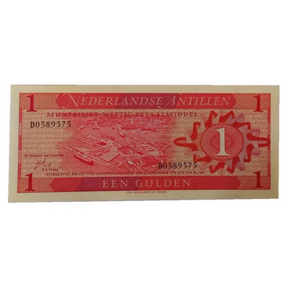 Cedula 1 Gulden - Antilhas Holandesas - FE