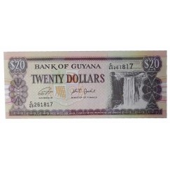 Cédula 20 dolares - Guiana - FE
