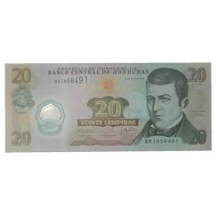 Cédula 20 lempiras - honduras - 2008