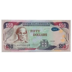 Cédula 50 Dollars - Jamaica - 2020