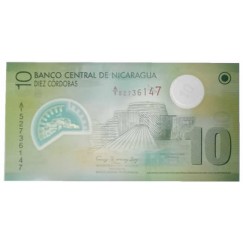 Cédula 10 cordobas - nicaragua - 2007