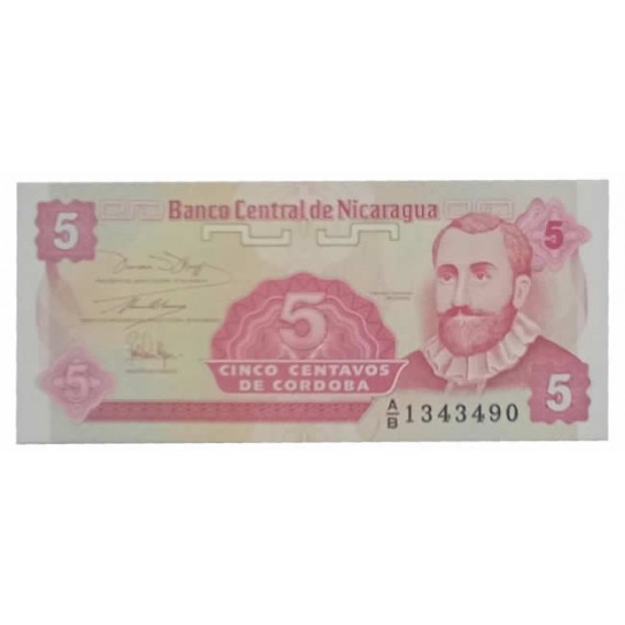 Cédula 5 Centavos  - Nicaragua