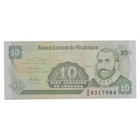 Cédula 10 Centavos  - Nicaragua