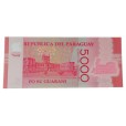 Cédula 5 mil guaranies - paraguai - 2017