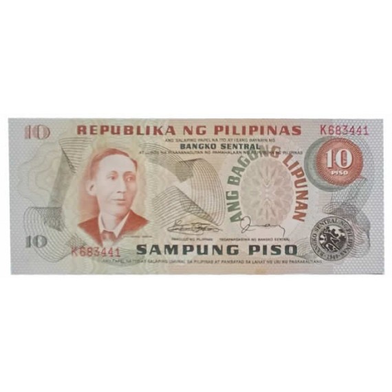 Cédula 10 Piso - Filipinas - 1949