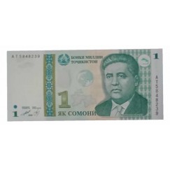 Cédula 1 Somoni - Tajiquistão - 1999