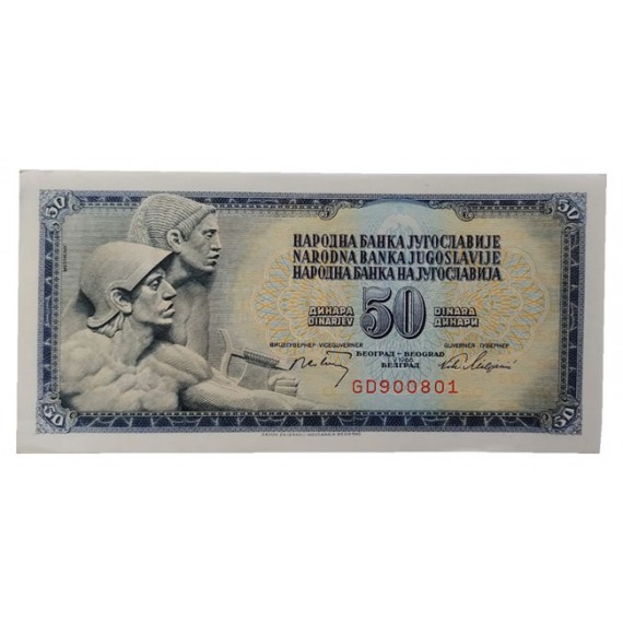 Cedula 50 dinara - Iugoslavia - 1968
