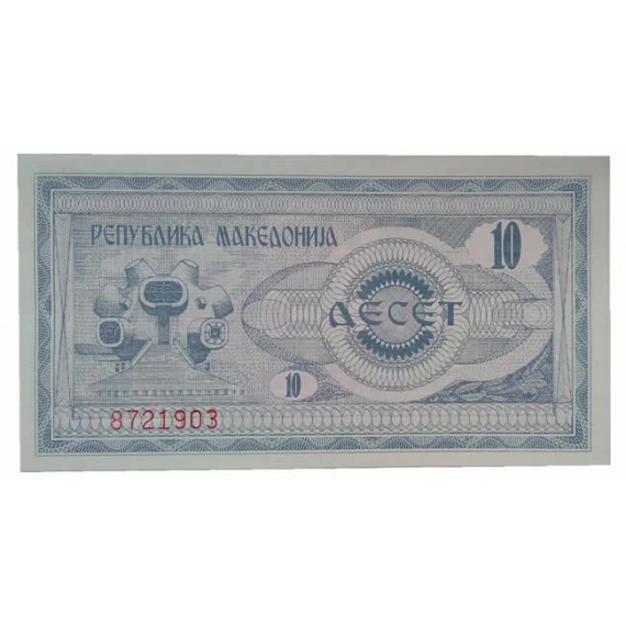 Cédula 10 Denari - Macedonia - 1992
