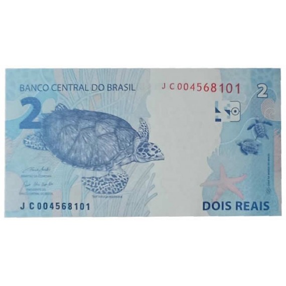 Cédula 2 reais - Brasil - 2010 - JC FE