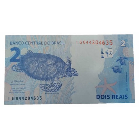 Cédula 2 reais - Brasil - 2010 - IG FE