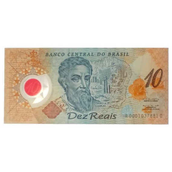 Cédula 10 reais - Brasil - Serie 0001 - FE