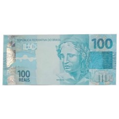 Cédula 100 reais - Brasil - Série NA - FE