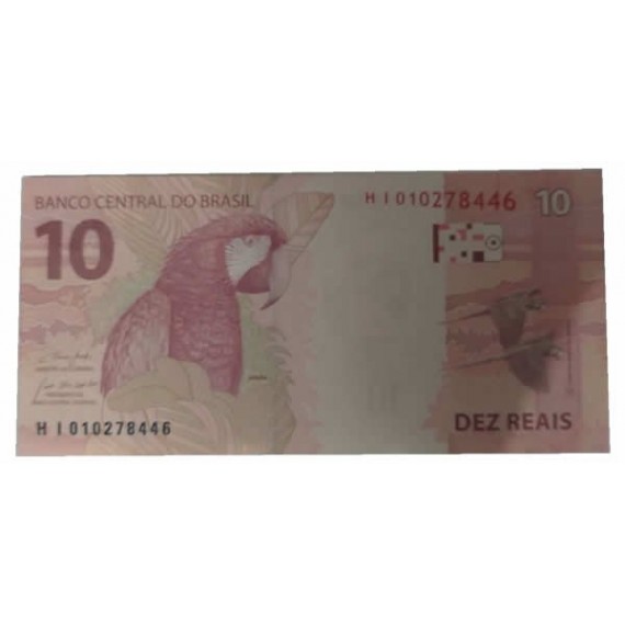 Cédula 10 reais - Brasil - Série HI - FE