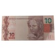 Cédula 10 reais - Brasil - Série JA - FE
