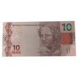 Cédula 10 reais - Brasil - Série JD - FE