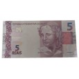 Cédula 5 reais - Brasil - Série DH - FE