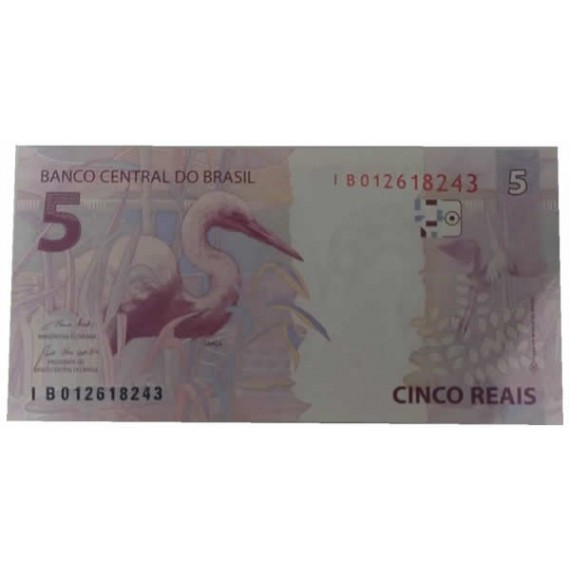 Cédula 5 reais - Brasil - Série IB - FE