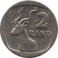 Moeda 2 rand - Africa do Sul - 1990