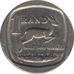 Moeda 1 rand - Africa do Sul - 1992