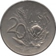 Moeda 20 centimos - Africa do Sul - 1965 (SUID AFRIKA)