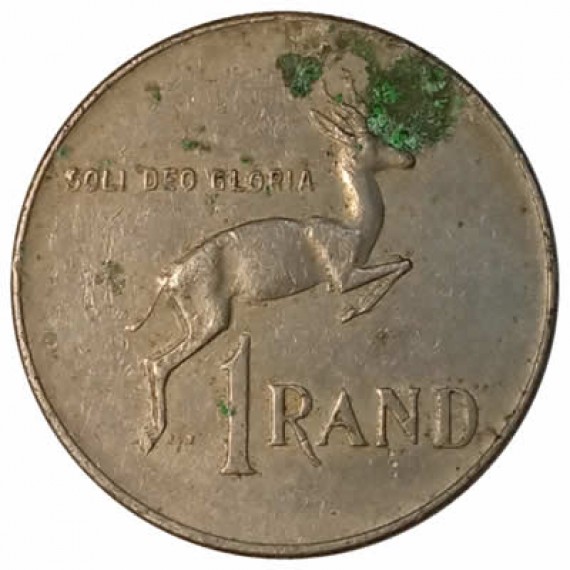 Moeda 1 rand - Africa Do Sul - 1977