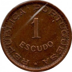 Moeda 1 escudo - Angola - 1972