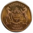 Moeda 1 Pula - Botsuana - 1991