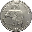 Moeda 1 hundred - Eritreia - 1991