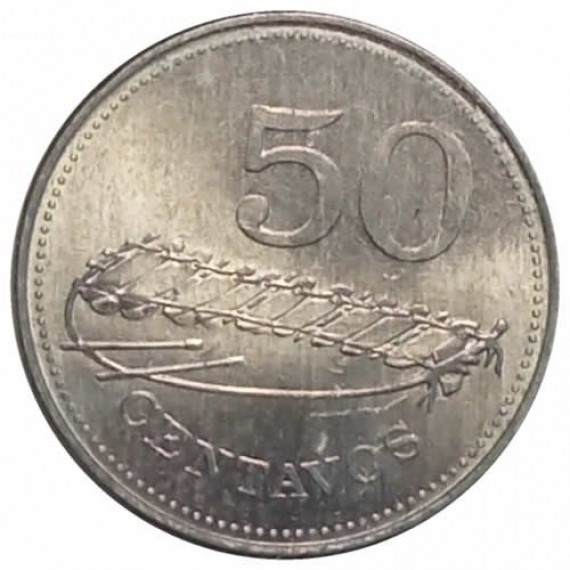 Moeda 50 centavos - Moçambique - 1980