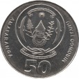 Moeda 50 francos - Ruanda - 2011