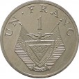 Moeda 1 franco - Ruanda - 1985