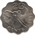 Moeda 20 cents - Suazilândia - 1998