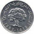 5 Millimes - Tunísia - 1997