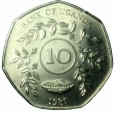 Moeda 10 shilling - Uganda - 1987