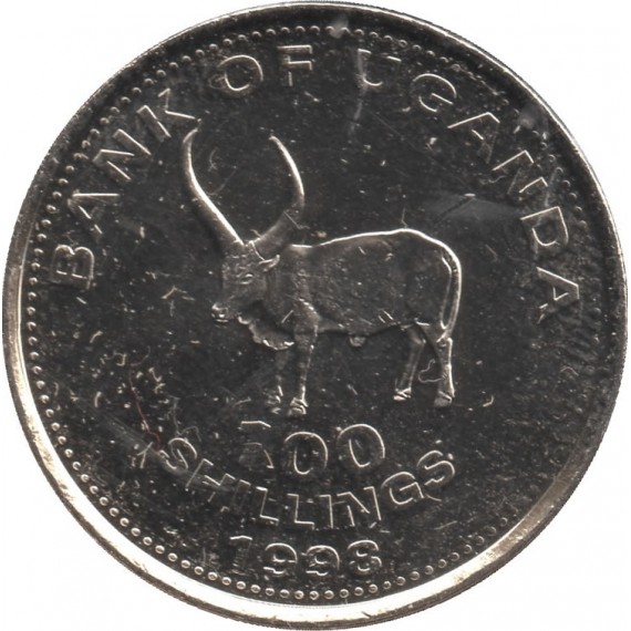 Moeda 100 shillings - Uganda - 1998