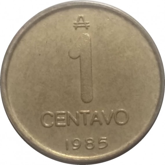Moeda 1 centavo de peso - Argentina - 1985