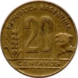 Moeda 20 centavos - Argentina - 1949