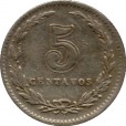 Moeda 5 centavos - Argentina - 1938