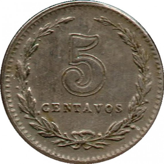 Moeda 5 centavos - Argentina - 1942