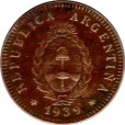 Moeda 2 centavos - Argentina - 1939