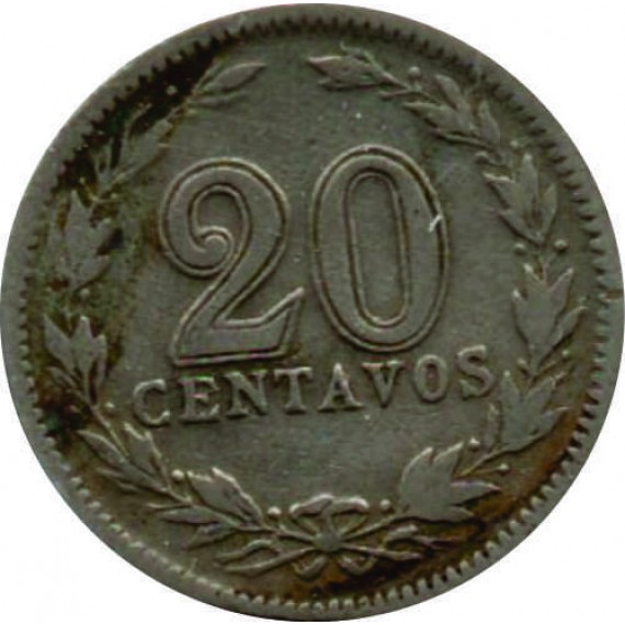 Moeda 20 centavos - Argentina - 1923