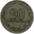 Moeda 20 centavos - Argentina - 1909