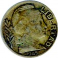 Moeda 10 centavos - Argentina - 1945