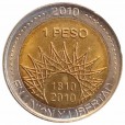 Moeda 1 peso - Argentina - 2010 - FC - Comemorativa