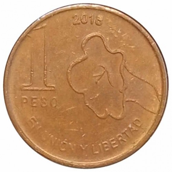 Moeda 1 peso - Argentina - 2018