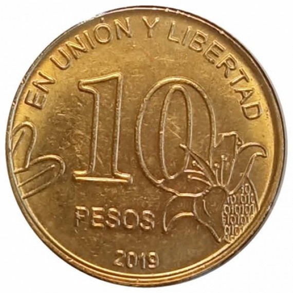 Moeda 10 peso - Argentina - 2019