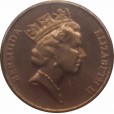 Moeda 0,01 centavos de dolar Bermudas 1997