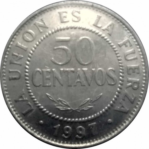 Moeda50 centavos - Bolivia - 1997